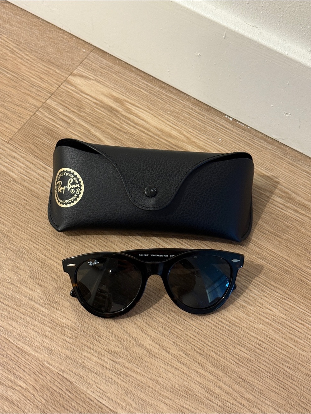 Ray-Ban Tortoise Wayfarer-Way Style Sunglasses with Case